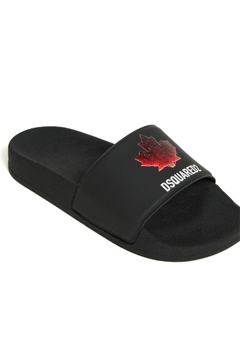 Ciabatte con logo DSQUARED2 JUNIOR | 827911